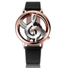 Unique Woman Quartz Analog Hollow Musical Note Style leather WristWatch fashion ladies Gfit Casual watch female Relogio Feminino