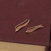 2017 Fashion Bijoux Exquisite Leaf Clip Ear Sweep Wrap Ear Climber Modern Beautiful Feather Stud Earrings For Women Jewelry
