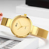Miss Fox Silver Minimalist Watch Steel Slim Simple Style Ultra Thin Watch Waterproof-isodeals