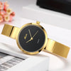 Miss Fox Silver Minimalist Watch Steel Slim Simple Style Ultra Thin Watch Waterproof-isodeals