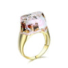 Beautiful mountain view Blue smoke Eco Resin Ring Black Gun Color High Quality Polished-isodeals