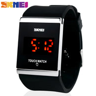 Skmei Trendy Colorful LED Touch Digital Watch,Men Watch,Women Watch,Casual Sport,Rectangle Shape Dial Rubber Band Watch
