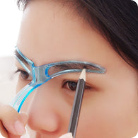 1 Pc Eyebrow Stencils Shaping Grooming Eye Brow Make Up Model Template Reusable Design Eyebrows Styling Tool (Random color)